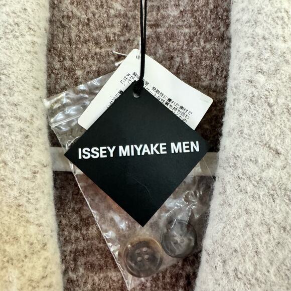 NWT Issey Miyake Men’s Blazer Wool Blend Gray Pockets Casual Preppy Minimalist - Picture 5 of 12